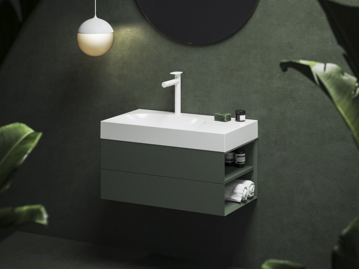 Ravak SD Lite 80 L skrinka pod umývadlo Smoke Grey