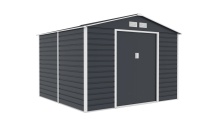 Plechový zahradní domek G21 GAH 706 - 277 x 255 cm, antracitový