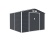 Plechový zahradní domek G21 GAH 706 - 277 x 255 cm, antracitový