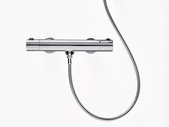 Ravak PU 033.20BLM Termostatická sprchová nástenná batéria bez sprchového setu, čierna matná