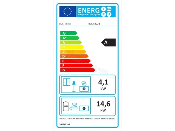 Krbová kamna s výměníkem Blist PADOVA E B22 E - 19 kW