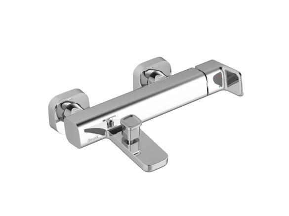 Ravak TD 022.00CR Vanová nástěnná baterie bez sprchového setu, chrom