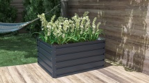 G21 Vyvýšený záhon  Daisy 100 x 80 x 52 cm, plechový, antracitový