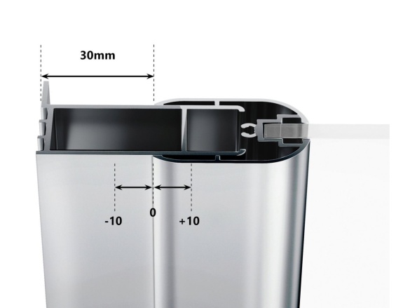 Ravak Prodloužený ustavovací profil CNPS, satin