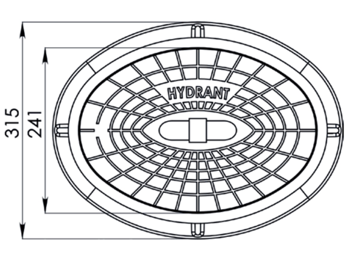 Hydrantový poklop Heckl Plastus