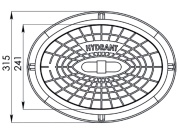 Hydrantový poklop Heckl Plastus