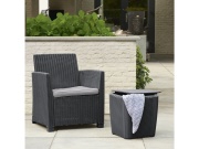 Keter Zahradní stůl Luzon Flat - 39 x 39 x 42,5 cm - grafitový