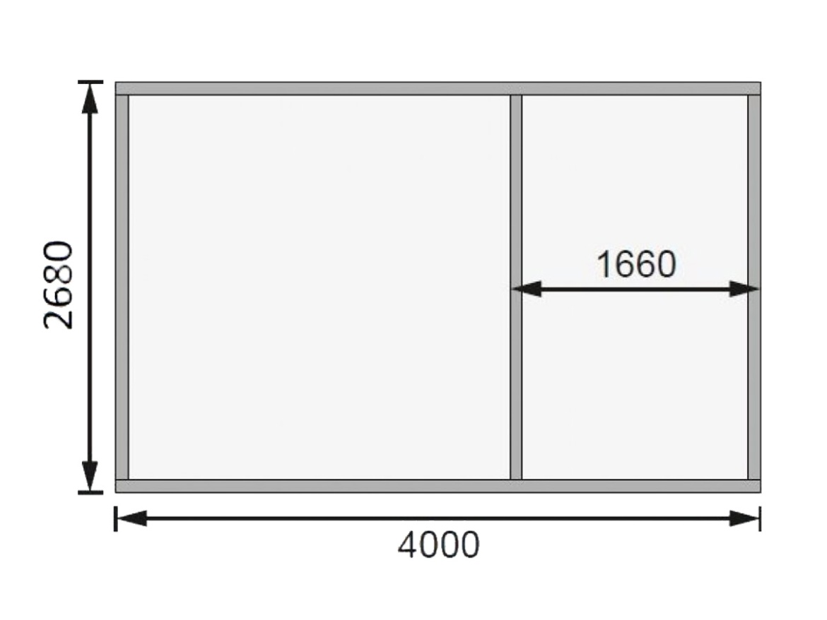 Domček Karibu Mühlentrup Plus