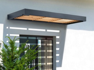 Příslušenství pro Boční stěna Gutta Guttavordach BS Timber-Line antracit, 220 x 90 cm