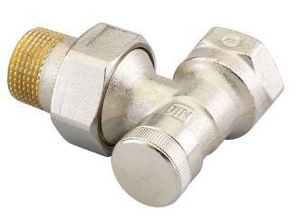 Skrutkovanie – Danfoss Rohové radiátorové šroubení RLV 3/4", 003L0145