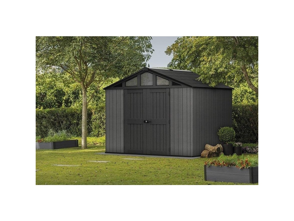 Keter Zahradní domek  Stronghold 10 x 8 šedý, s podlahou