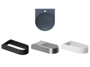 Ravak Umyvadlo Yard 40, s otvorem pro baterii, bez přepadu, bílá matná