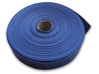 Skleněné –  Bradas Plochá hadice  AGRO-FLAT 2BAR 1 1/4" / 50m (modrá)