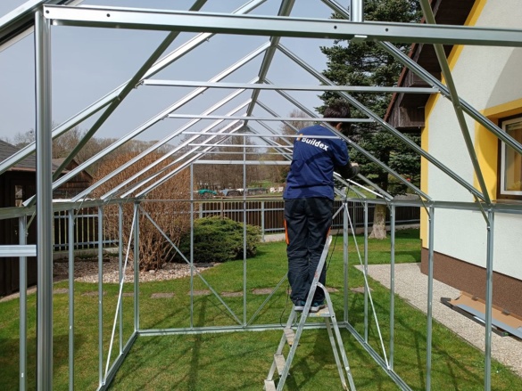 Üvegház összeszerelés