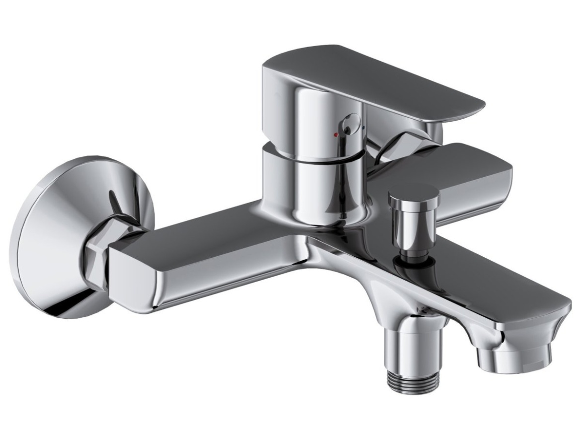 Ravak LF 022.20BLM Vanová nástěnná baterie bez sprchového setu, černá matná