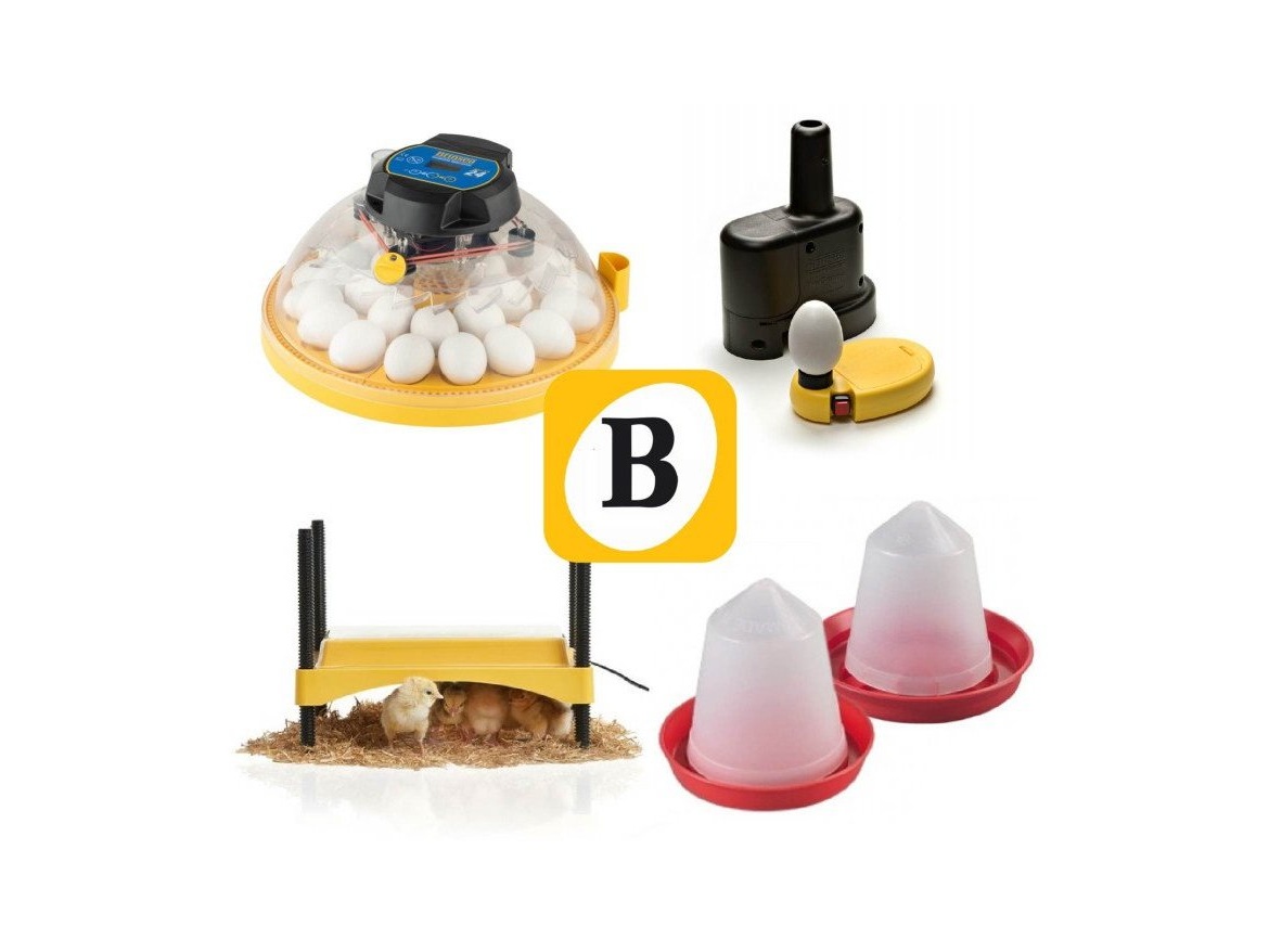 Scobax BRINSEA - MAXI 24 Advance + Startovací sada pro líhnutí kuřat – Starter Pack 3