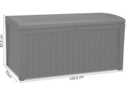 Keter Zahradní úložný box Keter Borneo 416 L - 129,5 x 70 x 62,5 cm - hnědý