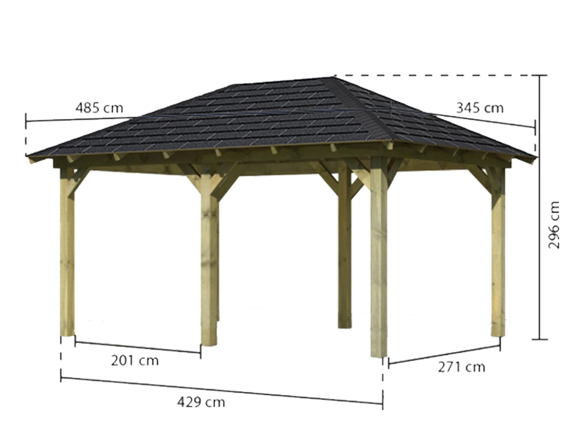 Záhradný altánok Karibu Perida Plus