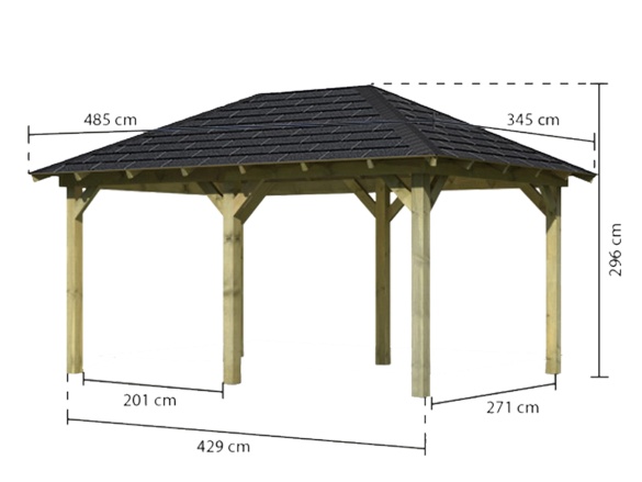 Záhradný altánok Karibu Perida Plus