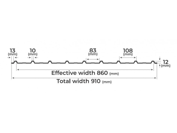 Trapézový plech Gutta Guttatop T12