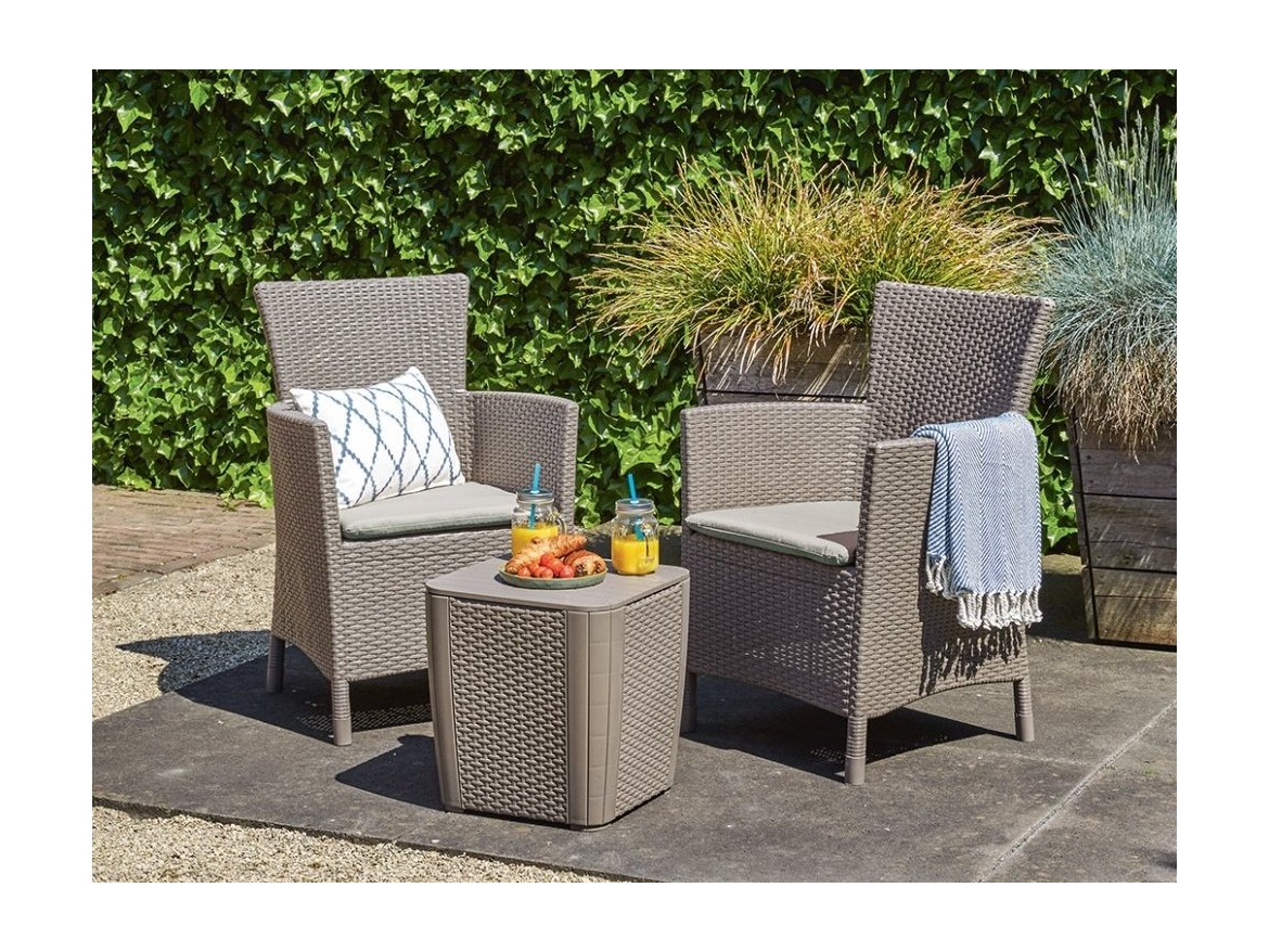 Keter Balkónový set Iowa - cappuccino