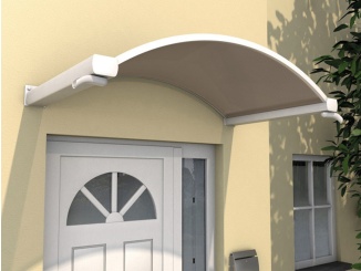 Íves tetők –  Vchodová stříška Guttavordach NO bílá / bronz, 160 x 90 cm