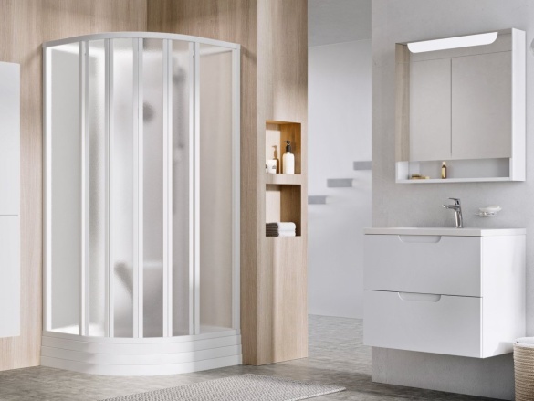 Ravak ASBKP6 90x90, biela+pearl (4 diely)