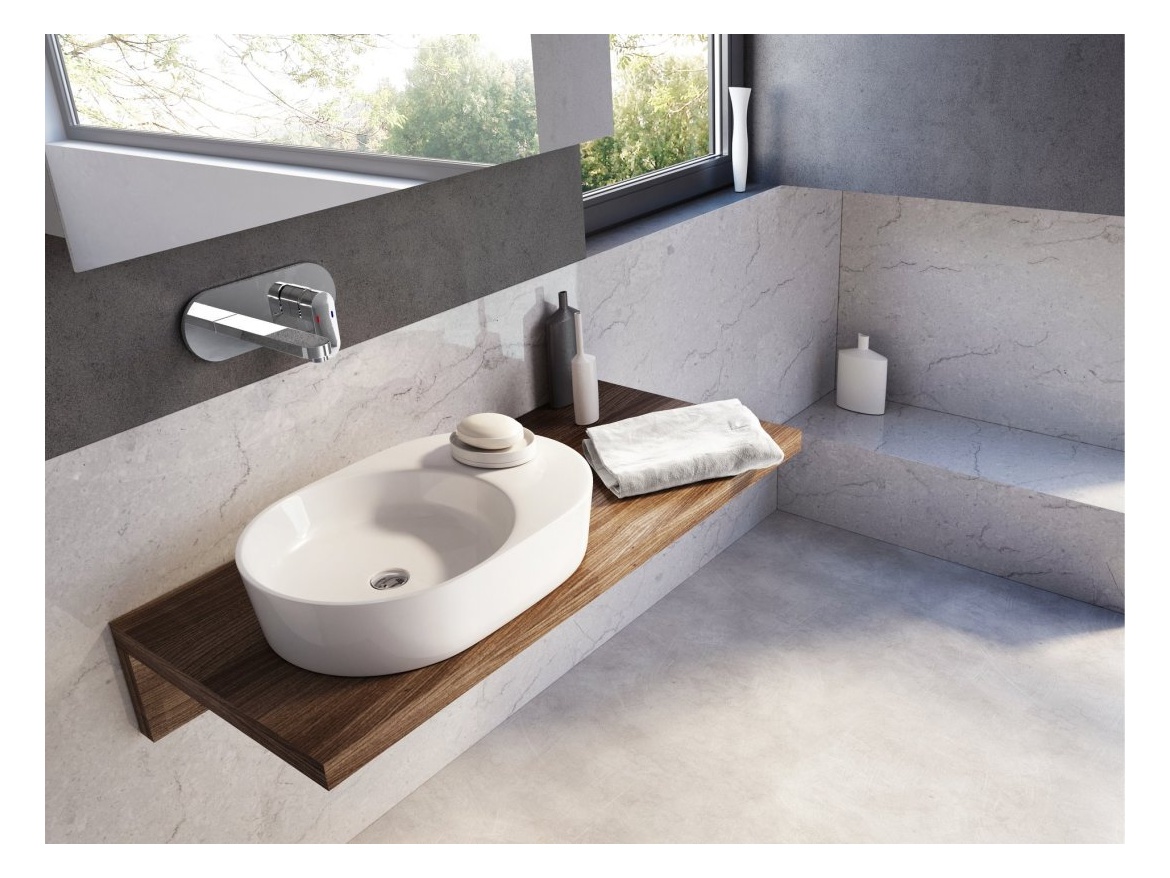 Ravak CR 019.20BL.O1 Umývadlová podomietková batéria vrátane R-boxu, čierna