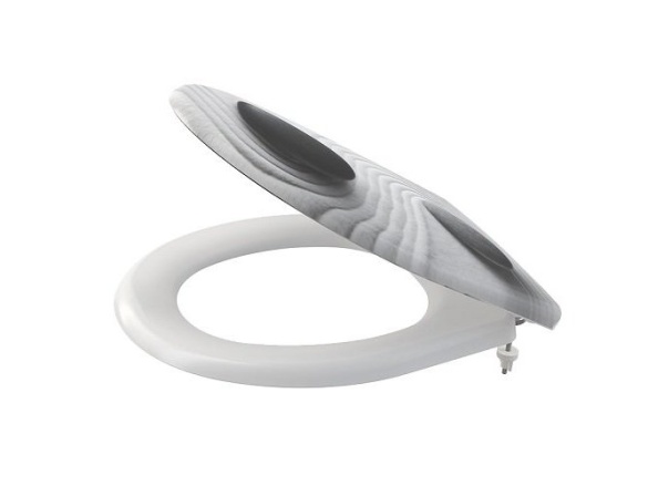 Alcadrain WC sedátko s poklopem, Soft-Close, bílé s motivem, Aladrain A604 ZEN