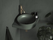 Ravak Umývadlová pileta pevná keramická Flat, Smoke Grey