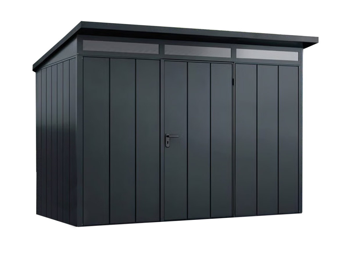 Plechový záhradný domček Hörmann Berry Modern pultová střecha