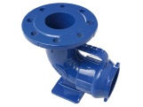 Pätkové koleno prírubové s hrdlom PAM Blutop