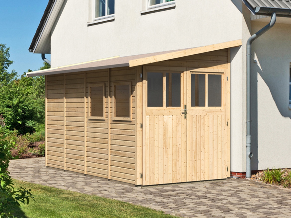 Drevený domček Karibu Wandlitz Plus