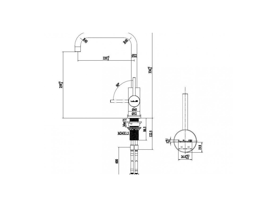 Kuchyňské dřezy Reginox SET Miami 500 Copper + baterie Crystal + příslušenství