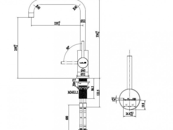 Kuchyňské dřezy Reginox SET Miami 500 Copper + baterie Crystal + příslušenství