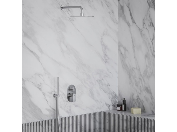 Ravak EL 065.20BLM.O2.RB07E Podomítková baterie 2-cestná bez tělesa, černá matná