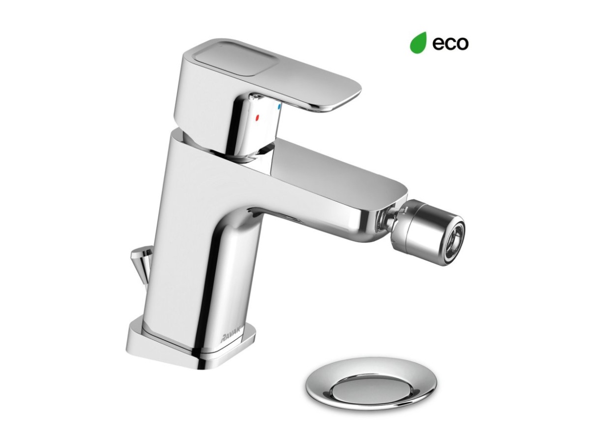 Ravak TD 055.00CR Bidetová batéria 145 mm s odtokovou armatúrou, chróm