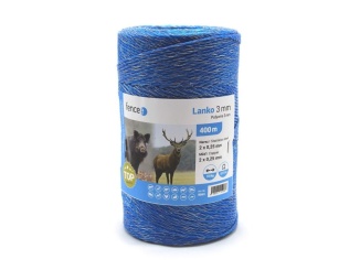 Chov zvierat –  Scobax Lanko pro elektrický ohradník, průměr 3 mm, modré, délka 400 m