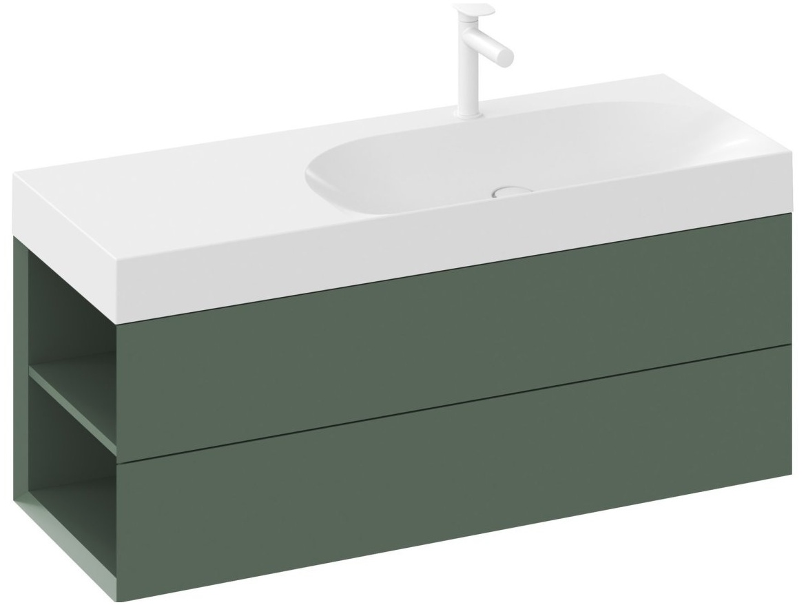 Ravak Umyvadlo Lite 120/80 L, s otvorem pro baterii, bez přepadu