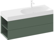 Ravak Umyvadlo Lite 120/80 L, s otvorem pro baterii, bez přepadu