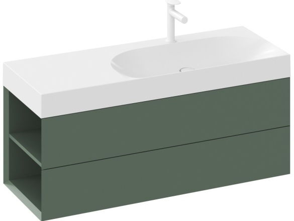 Ravak Umývadlo Lite 120/80 L, s otvorom pre batériu, bez prepadu