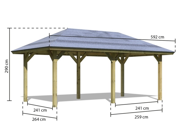 Přístřešek na auto Karibu Kirn