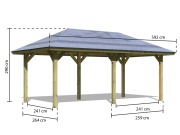 Prístrešok na auto Karibu Kirn