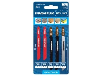 Fatárolás –  Rawlplug Sada 5 pilových listů pro přímočarou pilu