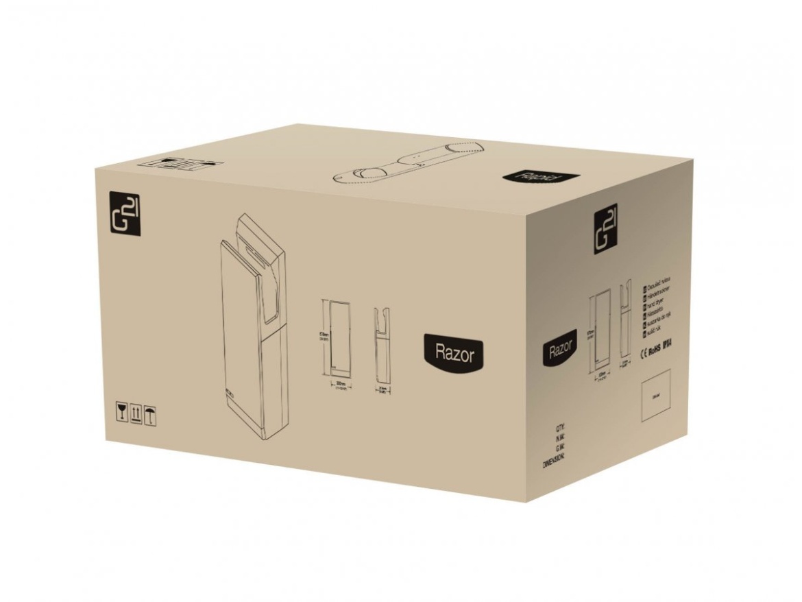 G21 Osoušeč rukou  Razor White