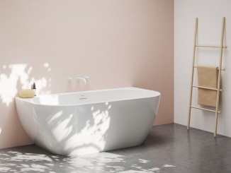 Vany –  Ravak Vana Freedom Wall 166x80, volně stojící, bílá, krytka odtoku bílá/černá/chrom