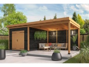 Tuindeco DIY roofing Hellendoorn horizontal walls impregnated black