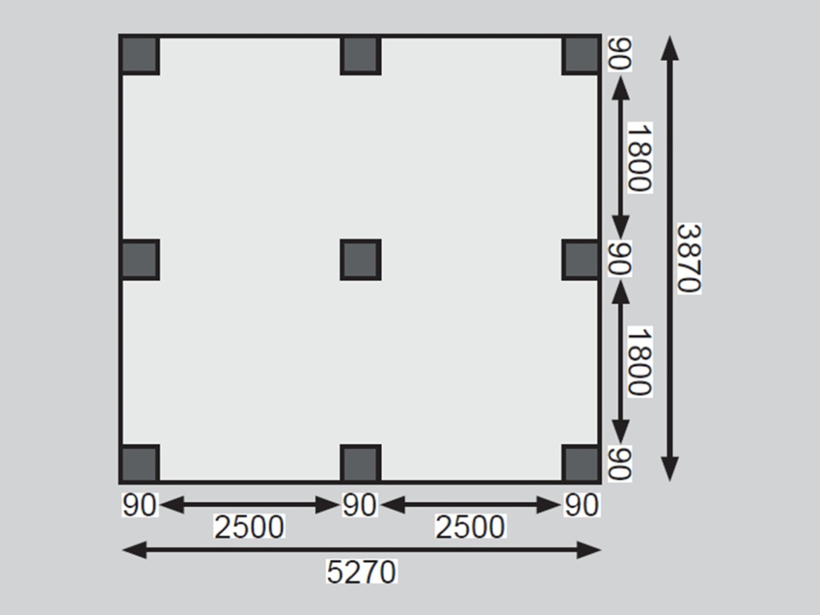 Přístřešek na auto Karibu Carport ECO A