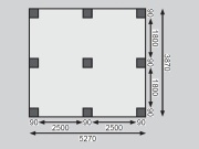 Přístřešek na auto Karibu Carport ECO A