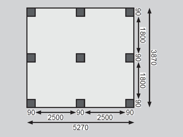 Přístřešek na auto Karibu Carport ECO A